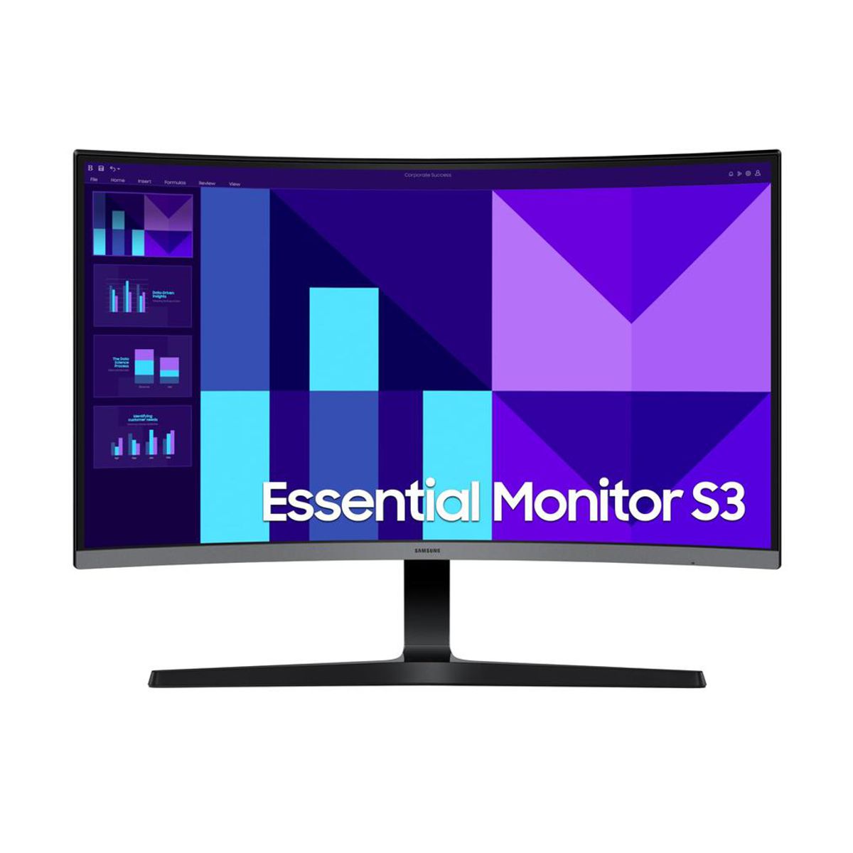 Monitor Curvo 27 pulgadas Essential S3 - S39GD, FHD, 100Hz, 4ms, LS27D390GALXZX
