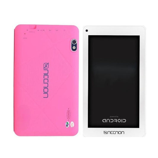 TABLET 7" NECNON (M002Q-2-RS) ANDROID 10,RAM 2/16GB,CAM 2/5MP,QUADCORE 1.8GHZ,FUNDA SILICON,ROSA