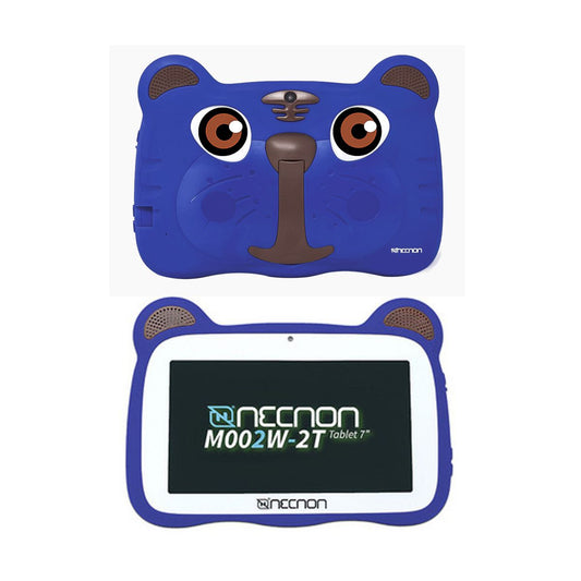 TABLET 7" NECNON (M002W-2T-AZ) KIDS ANDROID 10,RAM 2/16GB,CAM 0.3/2MP,QUADCORE 1.8GHZ,TIGRE AZUL