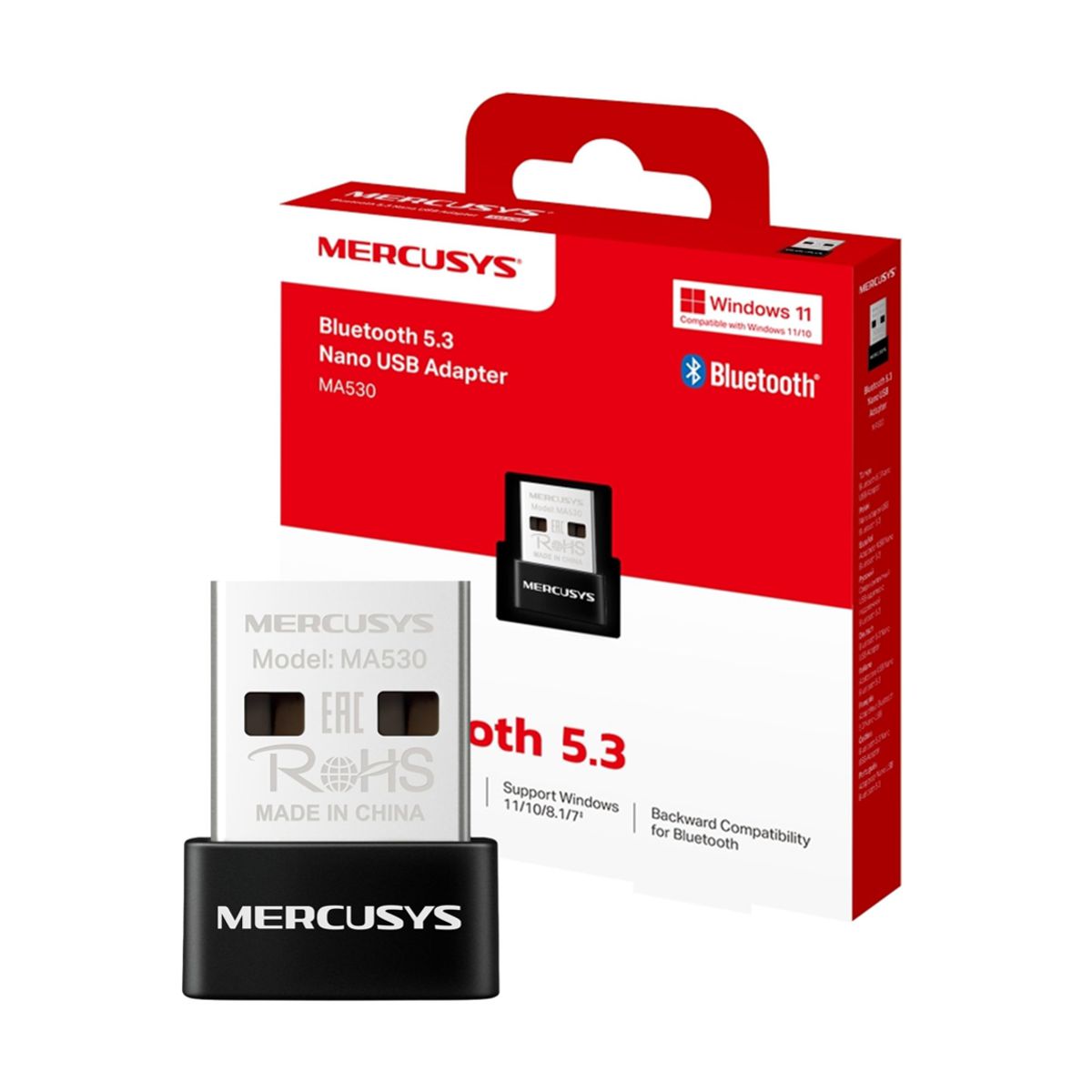 Adaptador nano USB Bluetooth (MA530) Interfaces USB 2.0 - Bluetooth 5.3