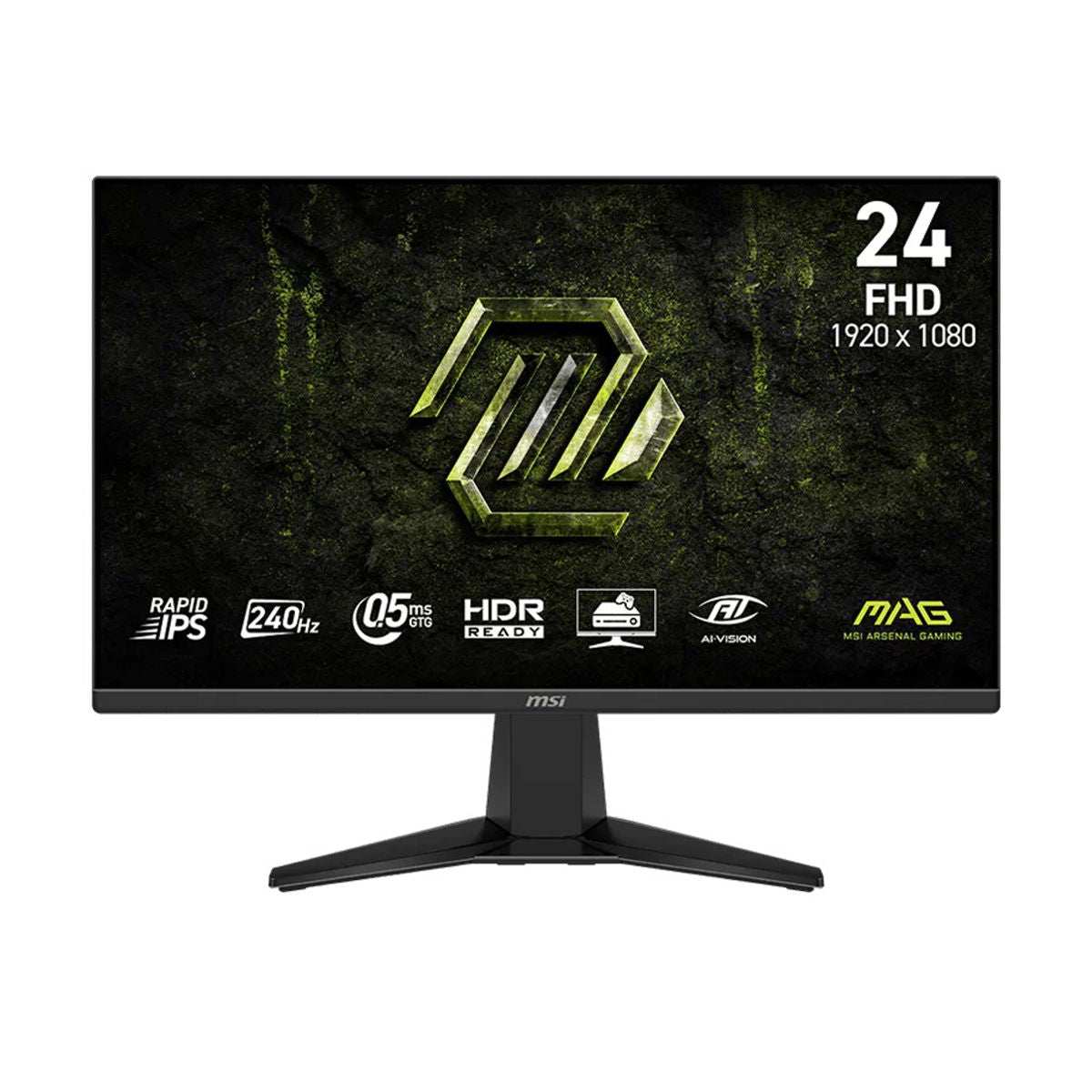 MONITOR LED MSI 24" (MAG 245PF X24) 1920X1080, 240HZ, .5MS, DP, 2*HDMI, NEGRO