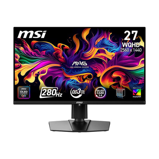 MONITOR OLED MSI 27" (MAG 271QP QD-OLED X28) 2560X1440 WQHD,PLANO, 280HZ, 1*DP, 2*HDMI, 1*USB C