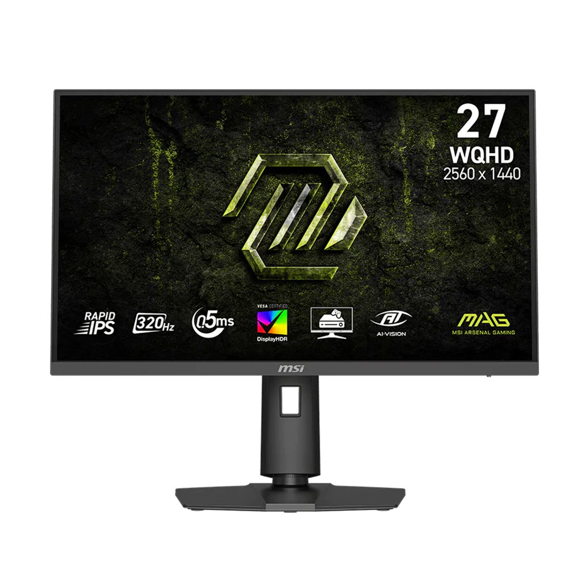 MONITOR LED MSI 27" (MAG 274QPF X32) 2560 X 1440, PLANO, 320 HZ, 0.5 MS, RAPID IPS, 2*HDMI, 1*DP