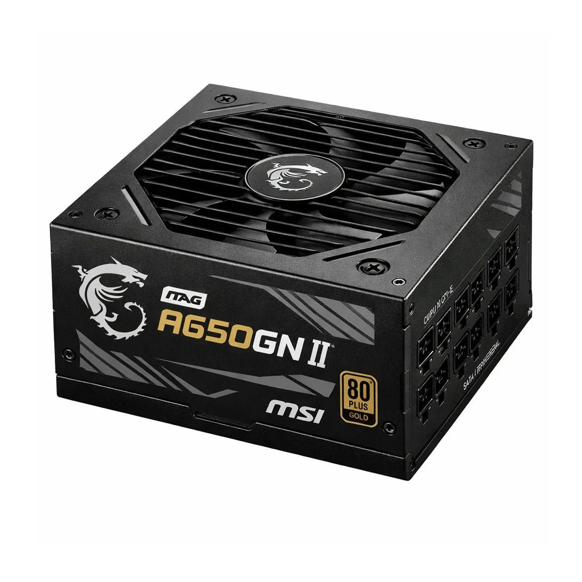 FUENTE DE PODER MSI (MAG A650GN II) 650W,80 PLUS GOLD,PFC ACTIVO,VENTILADOR 120 MM
