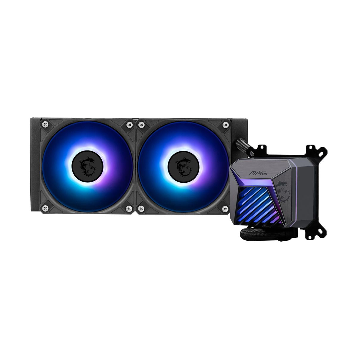 VENTILADOR P/CPU MSI (MAG CORELIQUID A15 240) ARGB,ENFRIAMIENTO LIQUIDO, 2 FAN, 2400MM, NEGRO
