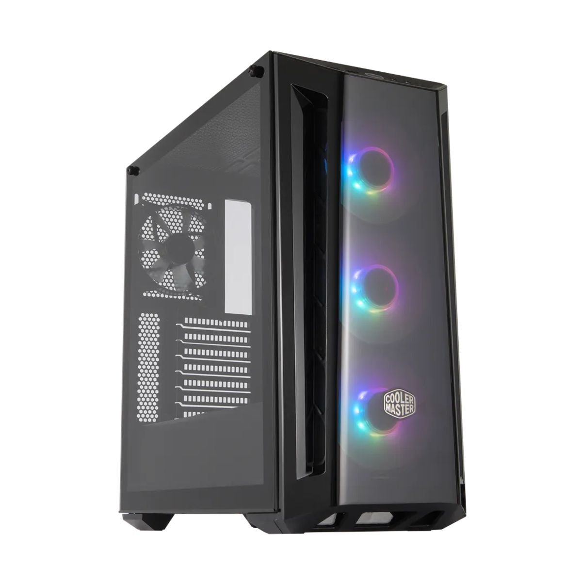 Gabinete COOLER MASTER  MB520-WGNN-S00 MasterBox 520 ARGB con Ventana - Midi-Tower, ATX/EATX/Micro ATX/Mini-ITX, USB 3.2, sin Fuente