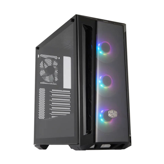 Gabinete COOLER MASTER  MB520-WGNN-S00 MasterBox 520 ARGB con Ventana - Midi-Tower, ATX/EATX/Micro ATX/Mini-ITX, USB 3.2, sin Fuente