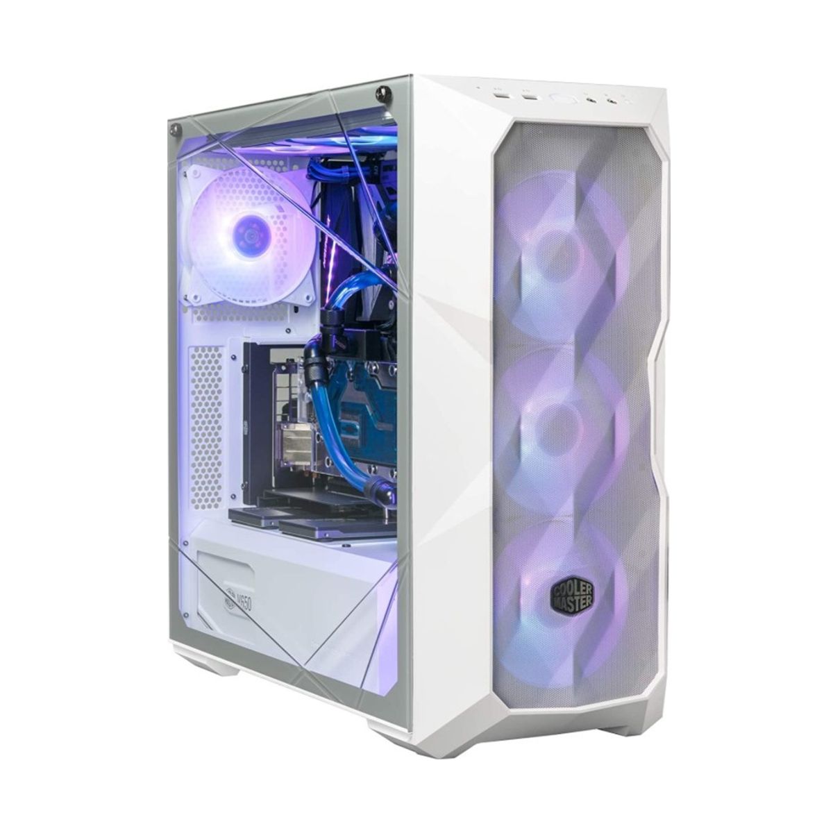 GABINETE COOLER MASTER (MCB-D500D-WGNN-S01) MASTERBOX TD500,VIDRIO TEMPLADO,3*FAN ARGB,ATX,S/FUENTE