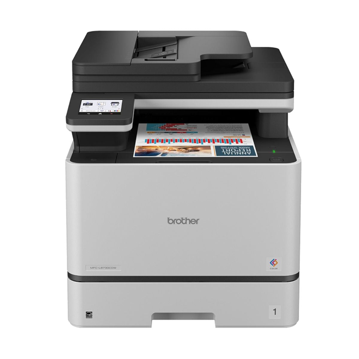 Multifuncional Laser Color Brother Valor MFCL8730CDW - hasta 33 ppm B/N/Color, Full duplex, Gigabit Ethernet, Wifi 2.4/5GHz, Cama Plana Tamano Carta