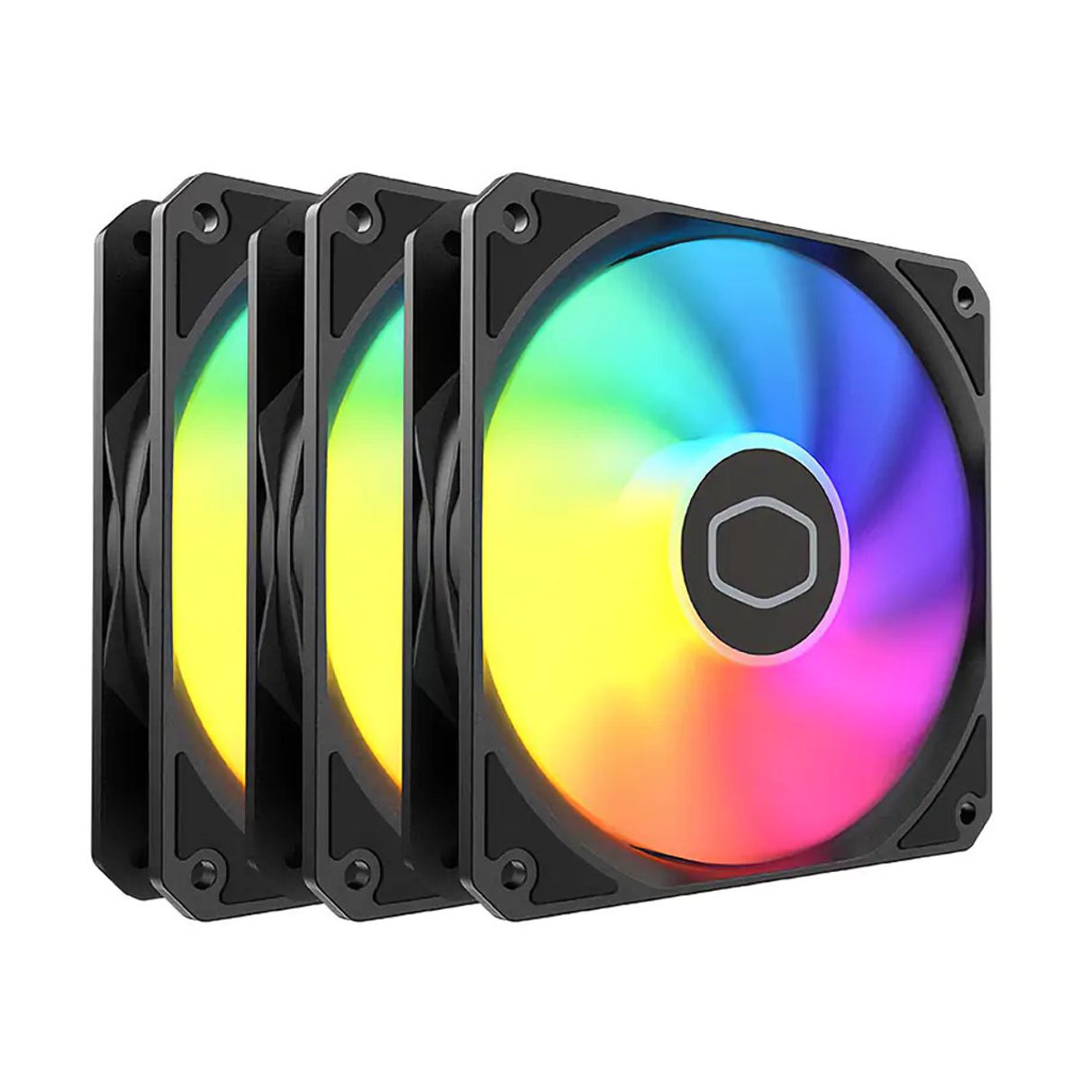 VENTILADOR P/GABINETE COOLER MASTER (MFW-B2DN-173PA-R1) MF120 LITE ARGB 3-PACK,NEGRO