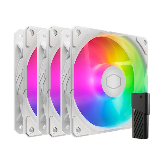 VENTILADOR P/GABINETE COOLER MASTER (MFX-B2DW-253P2-R2) SICKLEFLOW EDGE 120 ARGB WE 3-IN-1