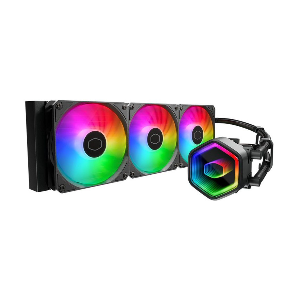 VENTILADOR P/CPU COOLER MASTER (MLW-D36M-A18PA-R1) MASTERLIQUID 360 CORE II ARGB,LGA 1851/AM5,NEGRO