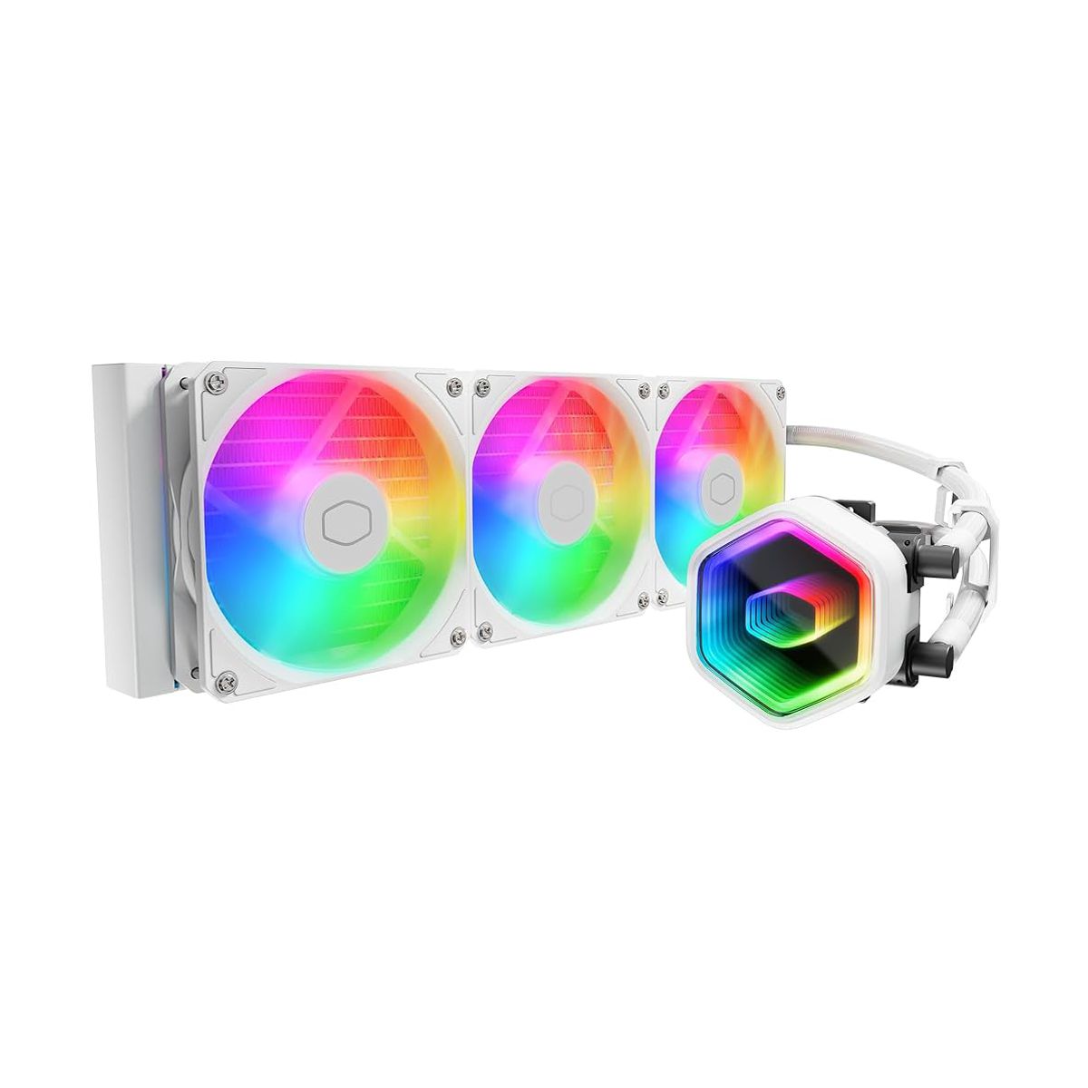 VENTILADOR P/CPU COOLER MASTER (MLW-D36M-A18PA-RW) MASTERLIQUID 360 CORE II ARGB,LGA 1851/AM5,BLANCO