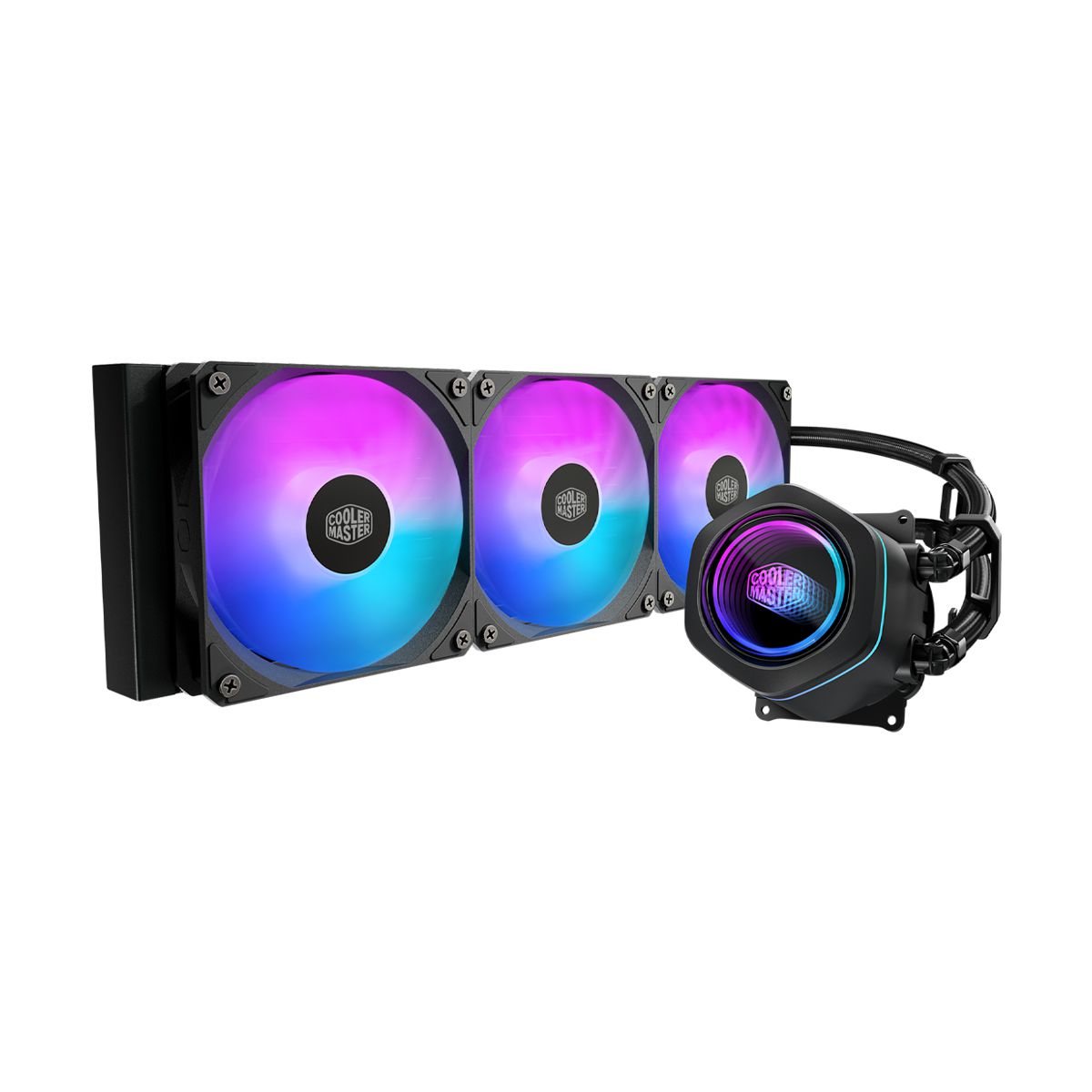 VENTILADOR P/CPU COOLER MASTER (MLX-D36M-A18PA-R1) MASTERLIQUID CORE NEX 360MM,ARGB,1851/AM5,NEGRO