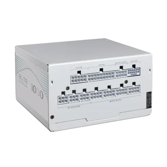 FUENTE DE PODER COOLER MASTER (MPE-A0F1-AFP-C3W0CUS) ELITE PLATINUM 1000,FULL MODULAR,CABLE US,BLANC