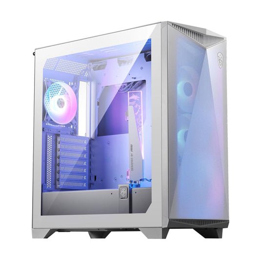 GABINETE MSI (MPG GUNGNIR 300R AIRFLOW WHITE) BLANCO,VIDRIO TEMPLADO,4*FAN ARGB,ATX,S/FUENTE