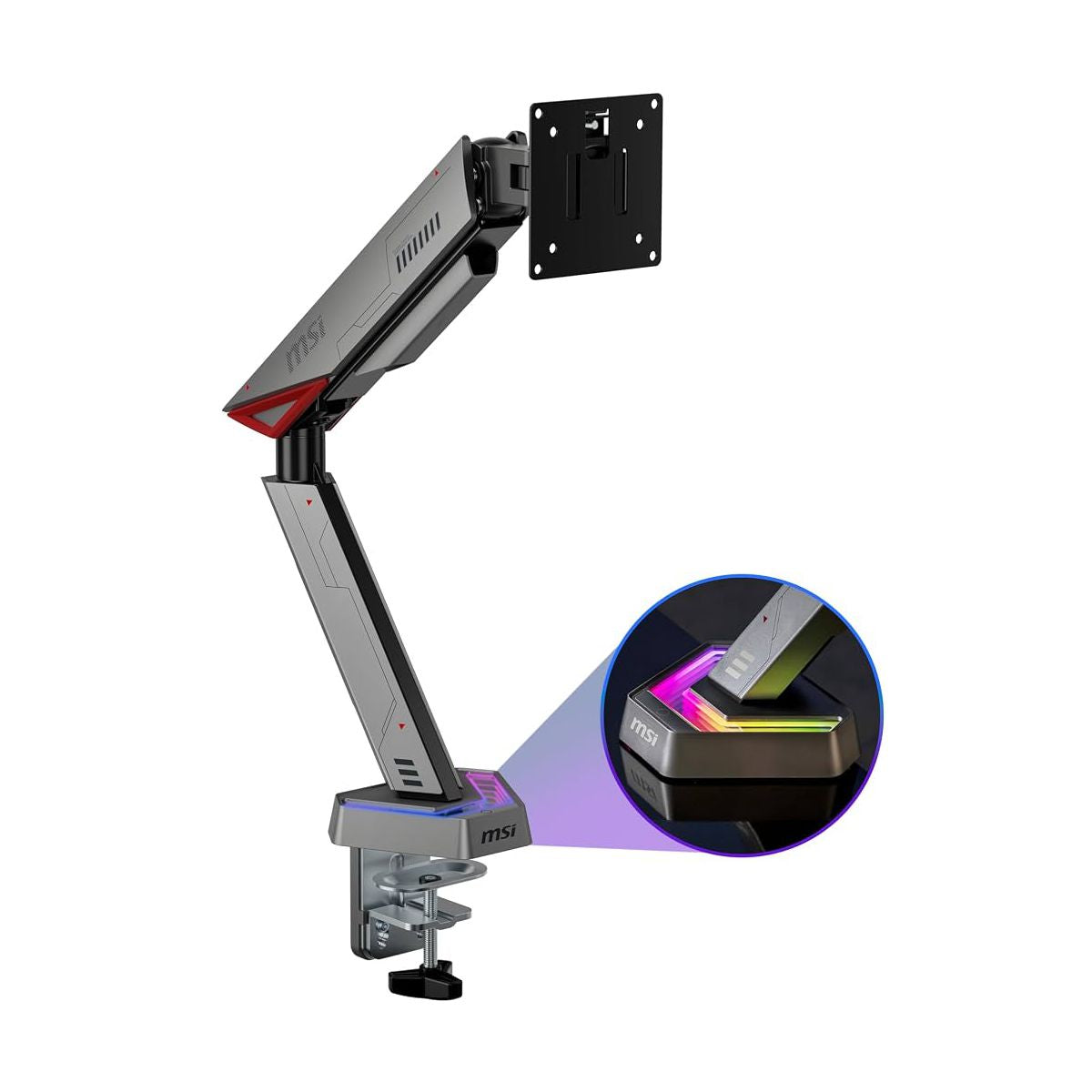 SOPORTE P/MONITOR MSI (MPG MT161R) MONITOR INDIVIDUAL, SOPORTE VESA, AJUSTE DE ALTURA E INCLINACIÓN