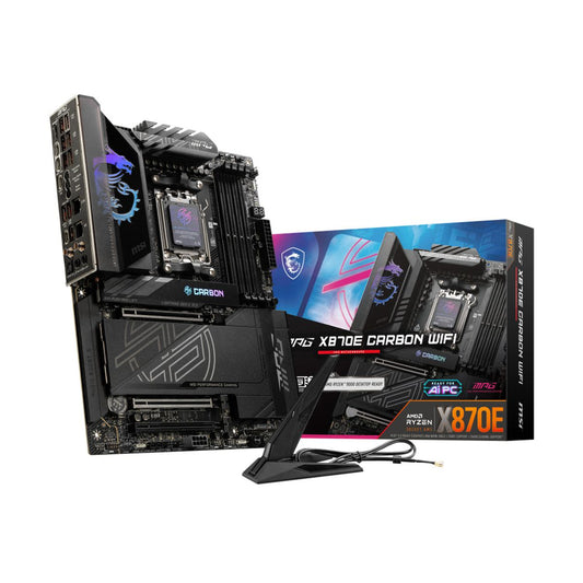 MOTHERBOARD MSI (MPG X870E CARBON WIFI) SOCKET AM5, 4*DDR5 8400, HDMI, 2* USB-C, 4*M.2, ATX