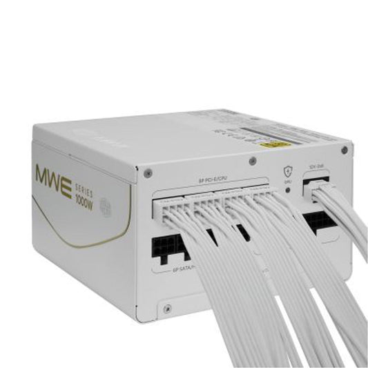 FUENTE DE PODER COOLER MASTER (MPM-A0F4-AFG-C3W0CUS) MWE GOLD V4 1000, FULL MODULAR,W/US CORD,BLANCO