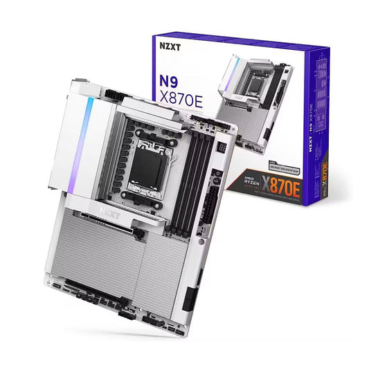 MOTHERBOARD NZXT X870E WHITE RGB AM5 WIFI 7 DDR5 ATX