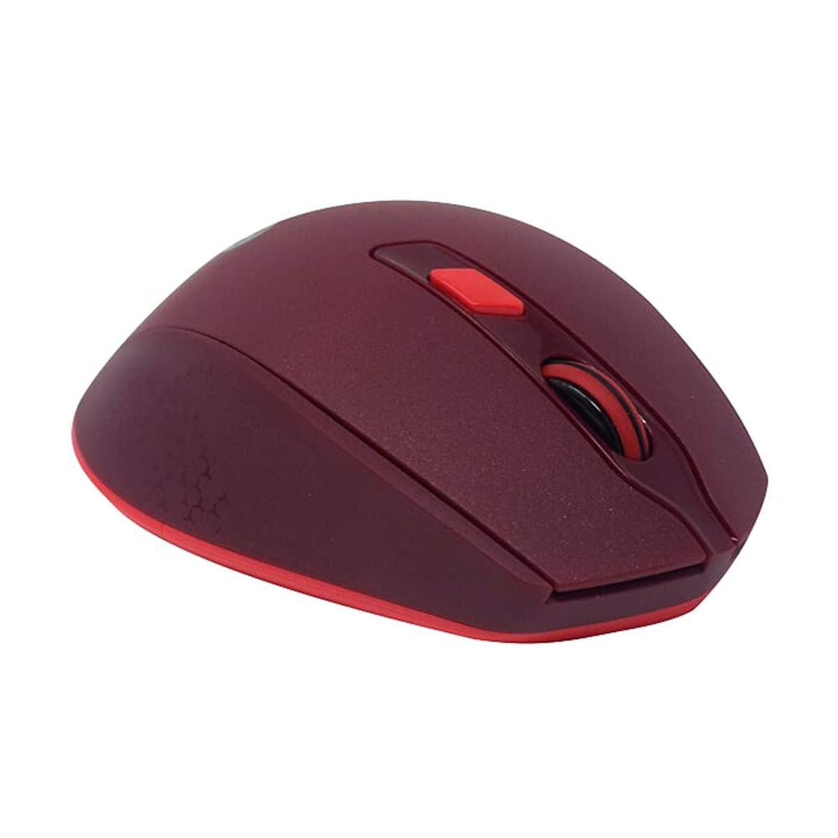 MOUSE NACEB (NA-0119R) INALAMBRICO,OPTICO,6 BOTONES,1200 DPI,ROJO