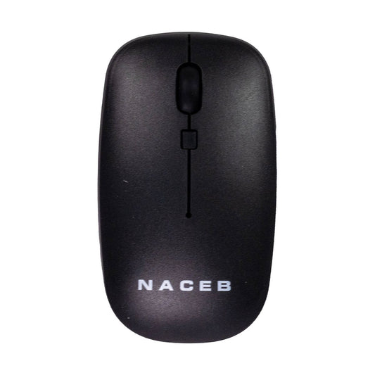 MOUSE INALAMBRICO NACEB (NA-0136N) SLIM, USB 2.4, 1600DPI, 3*BOTONES+RUEDA, NEGRO
