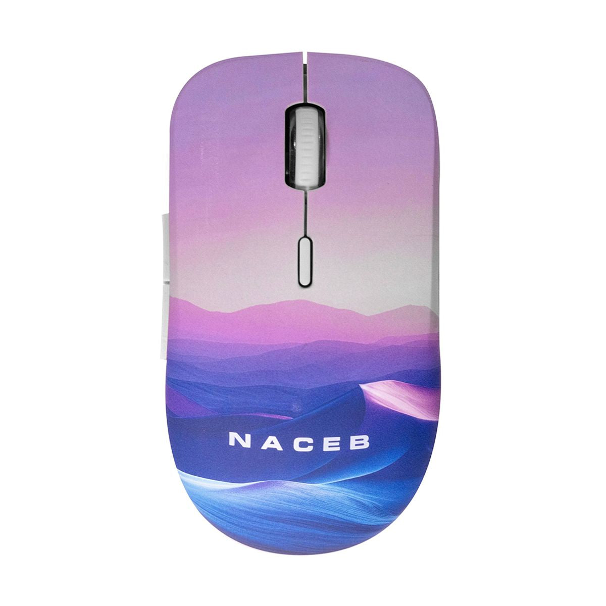 MOUSE INALAMBRICO NACEB (NA-0138B) DISEÑO IMPRESO, USB 2.4, 1600DPI, 3*BOTONES+RUEDA