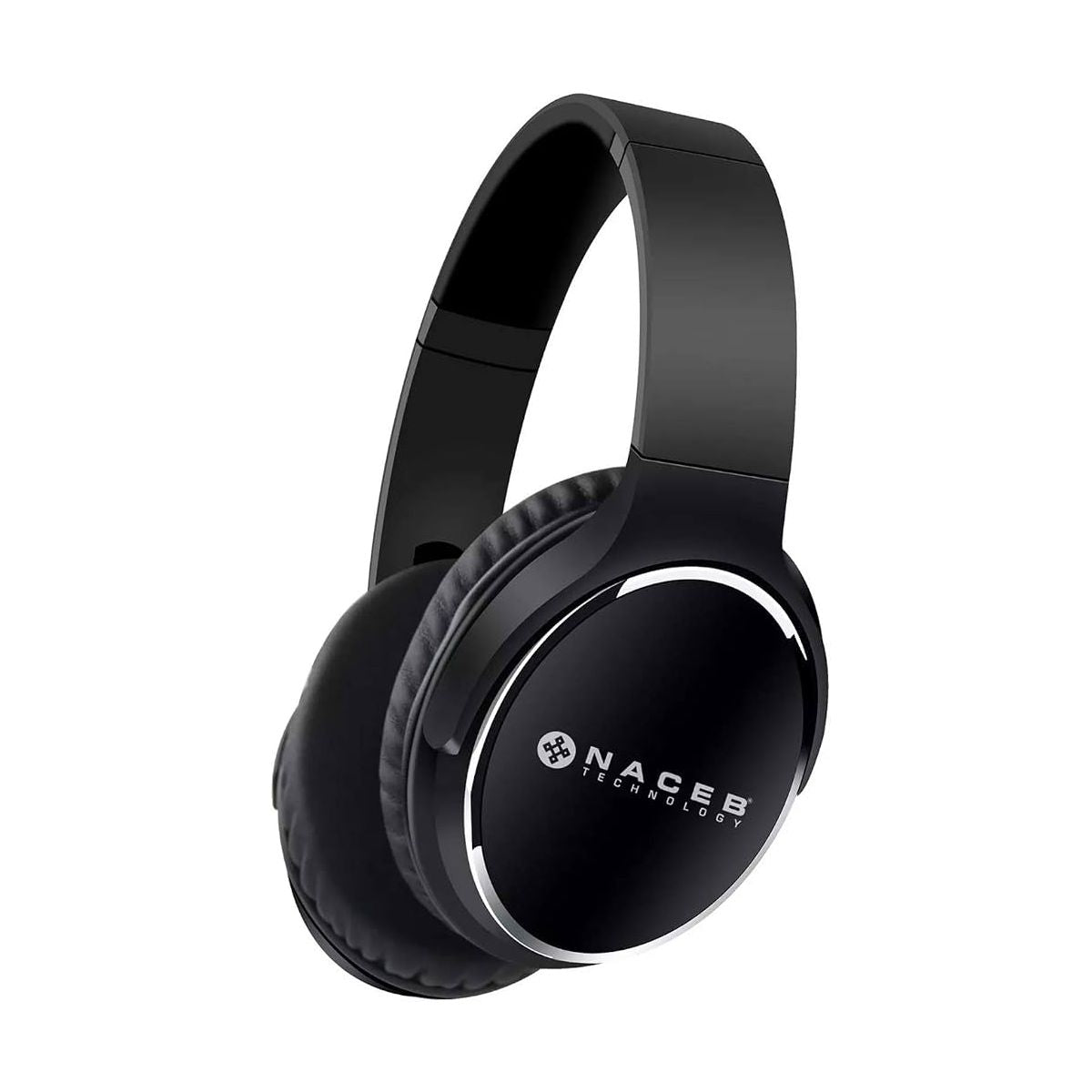 AUDIFONOS NACEB (NA-0308N) FORNAX,DIADEMA,MICROFONO,BLUETOOTH,PLEGABLE,NEGRO