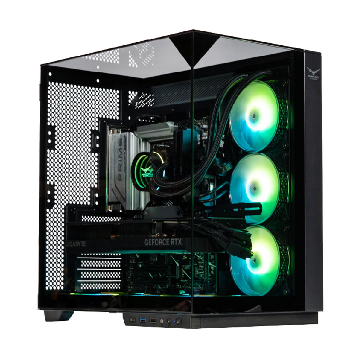 GABINETE NACEB (NA-0639) GAMER M-ATX, ITX, CRISTAL TEMPLADO / LATERAL, FRONTAL Y SUPERIOR, NEGRO