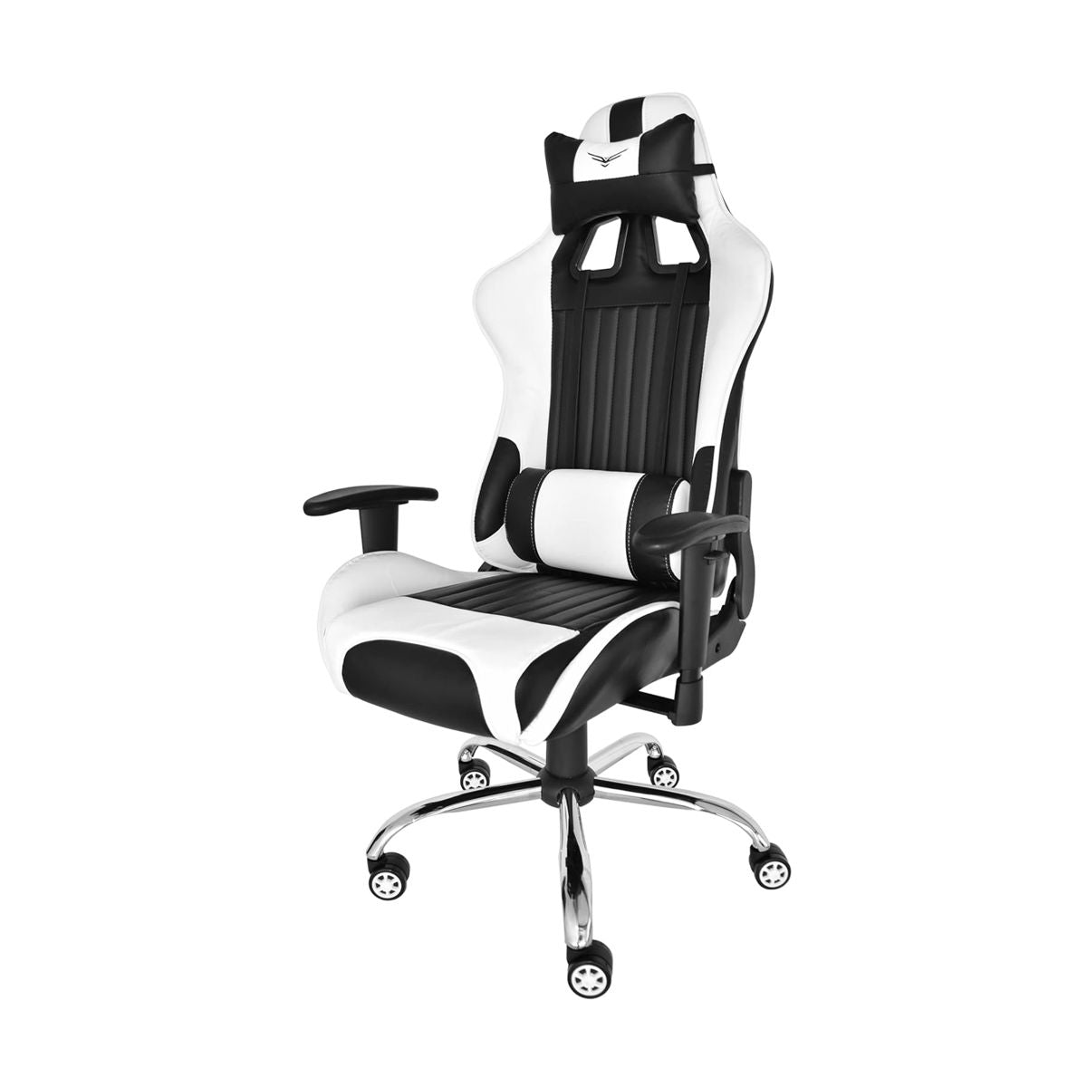 Silla Gaming Naceb Technology MARINE - Gamer, Negro/Blanco, Piel Sintetica