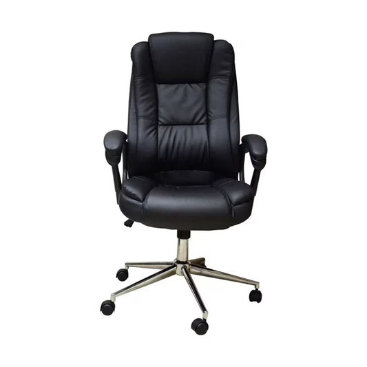 Silla Ejecutiva Naceb Technology Negro NA-0930N - Ejecutiva, Asiento acolchado, Negro, Vinipiel