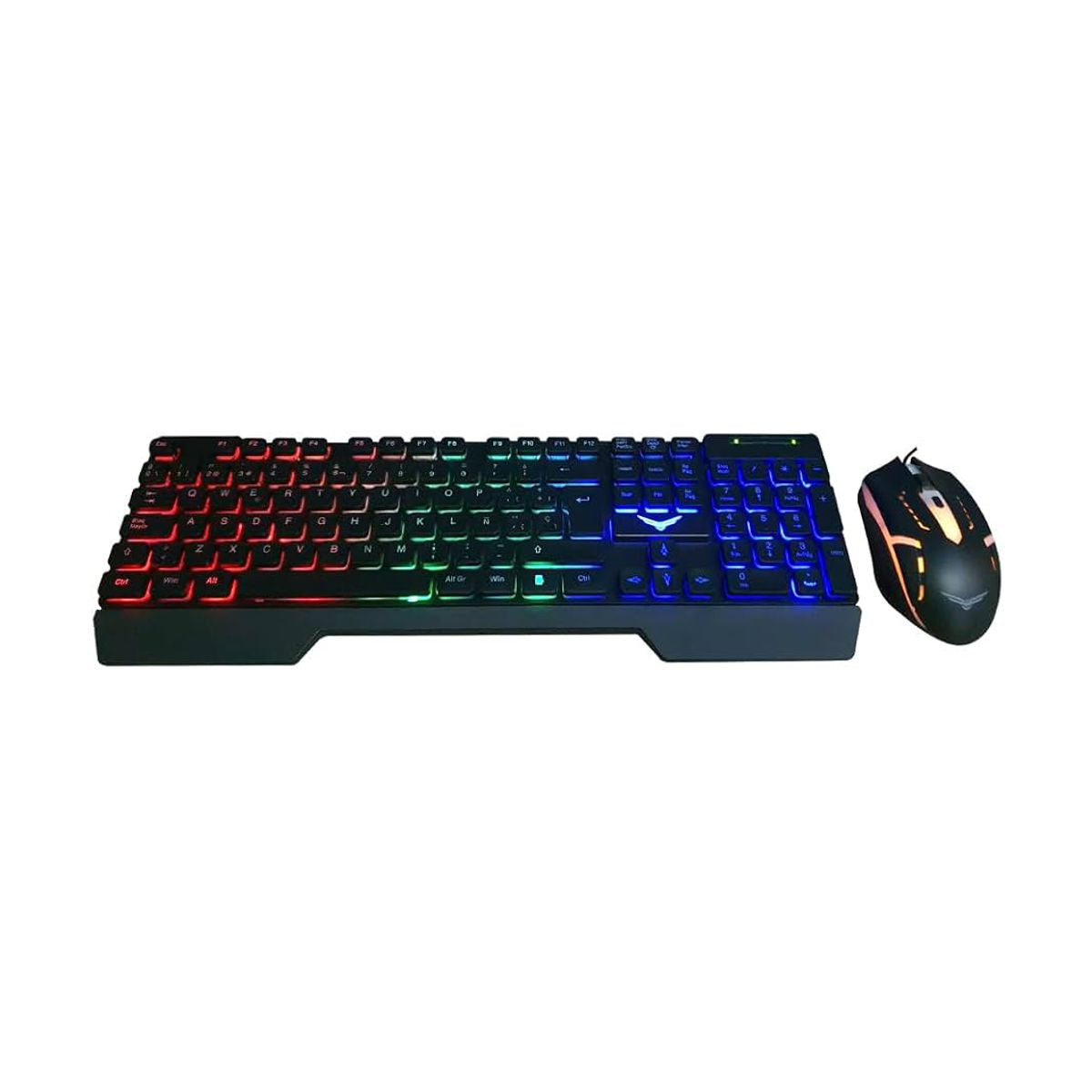 KIT 2 EN 1 NACEB (NA-0951) FALLEN,TECLADO,MOUSE,GAMING,1200 DPI,RETROILUMINADO,NEGRO