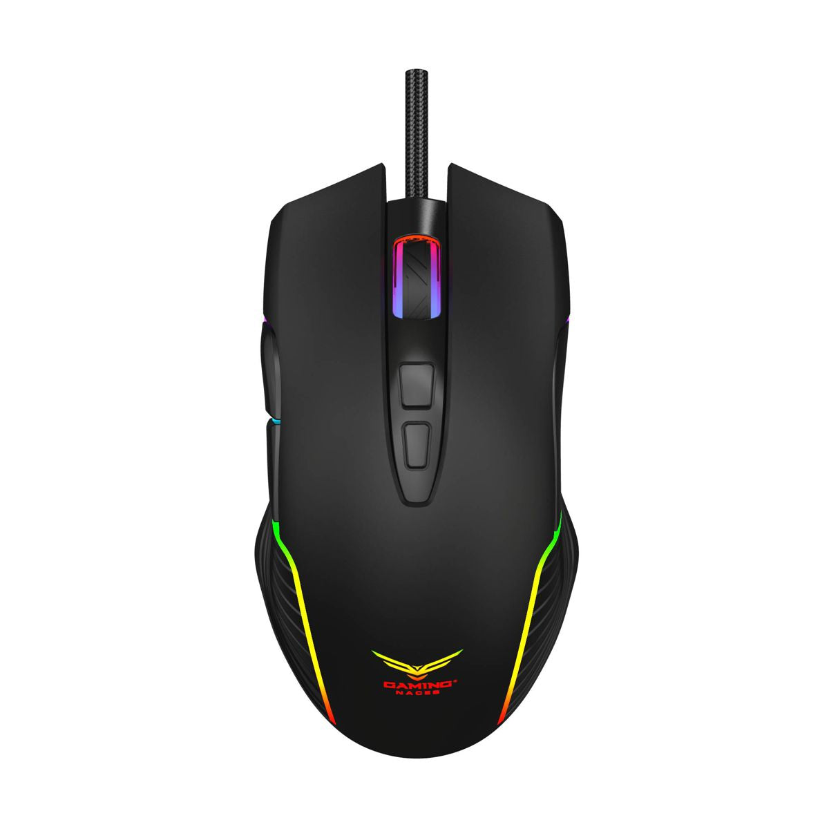 MOUSE NACEB (NA-0965) OBELISK, 3600 DPI, MULTICOLOR, 7 BOTONES, USB A, 1.5MTS