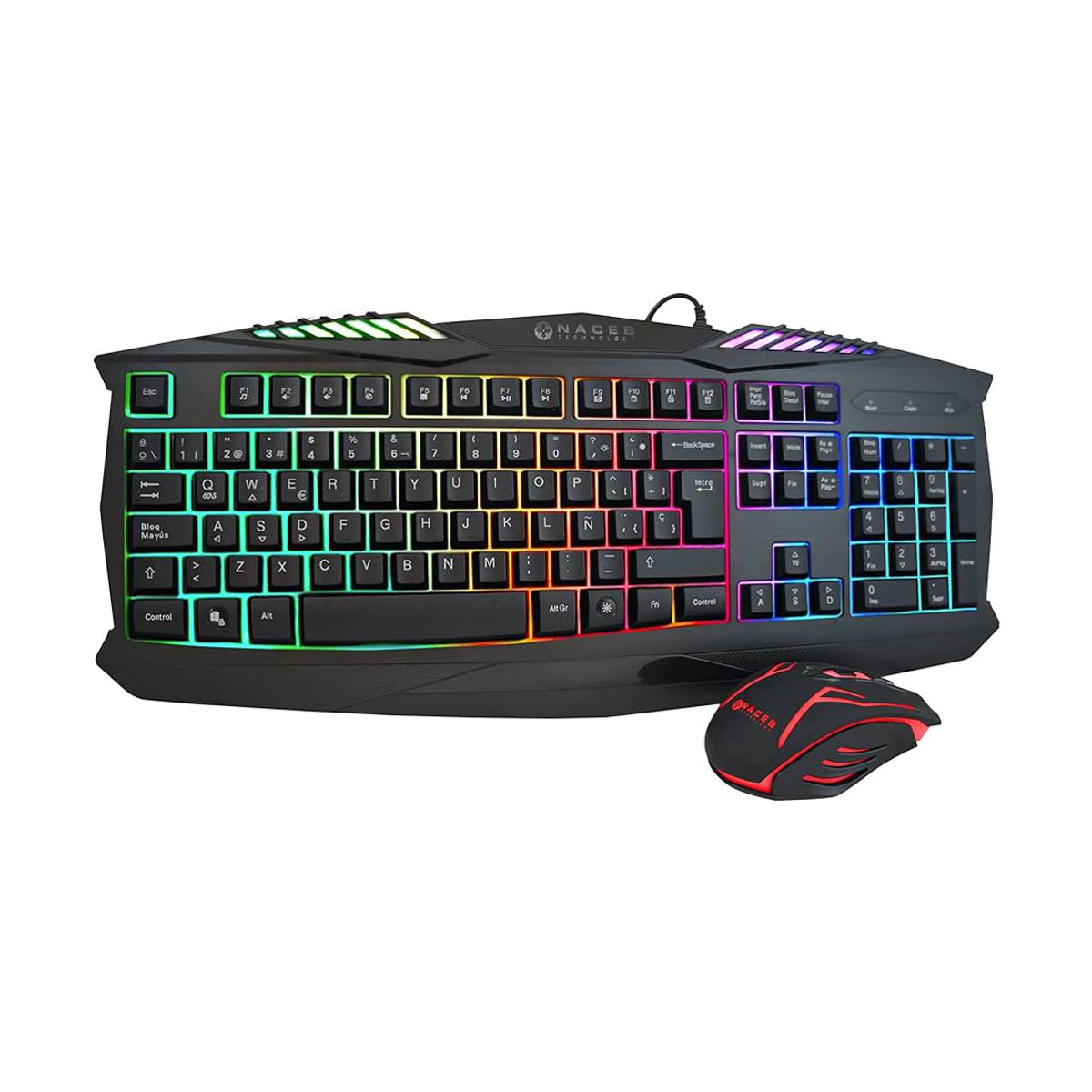 Kit de Teclado y Mouse Gaming Naceb Technology NA-617 - USB, Negro