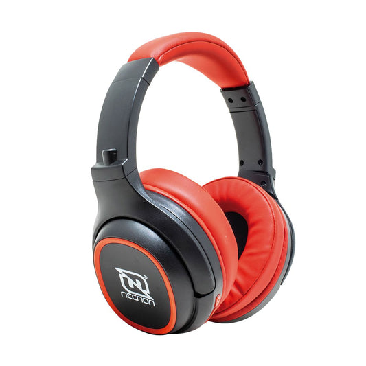 AUDIFONOS OVER-EAR BLUETOOTH NBH-02 SIMULACION CANCELACION DE RUIDO 3.5MM RADIO FM MICRO SD 3.5MML MANOS LIBRES TYPE C ROJO - 