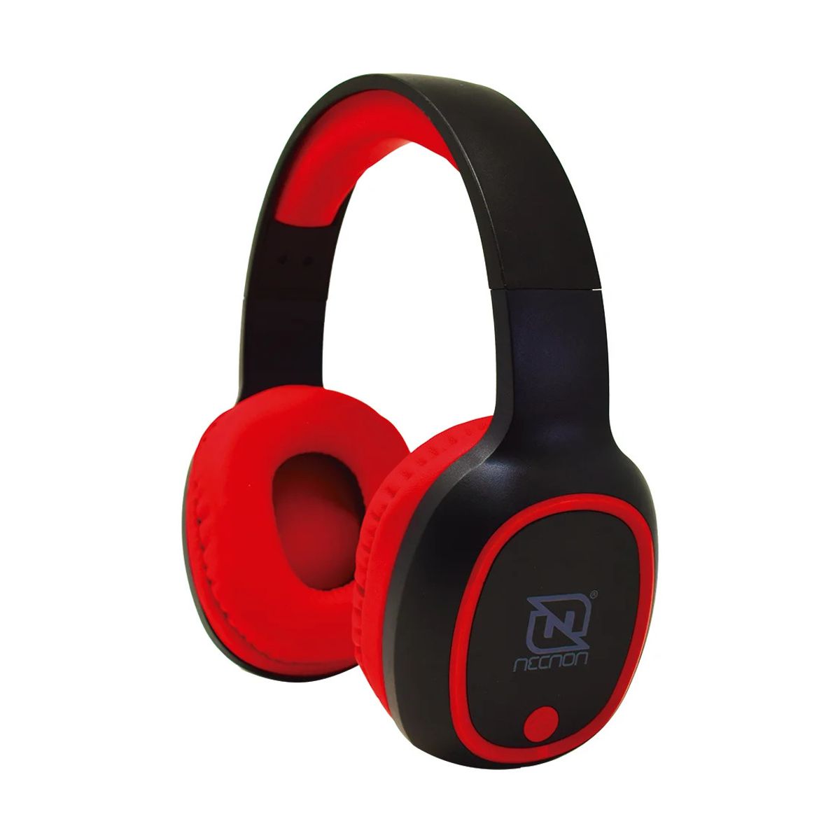 AUDIFONOS OVER-EAR BLUETOOTH NBH-04 PRO ALTA POTENCIA RADIO FM MICRO SD 3.5MML MANOS LIBRES NEGRO/ROJO - 