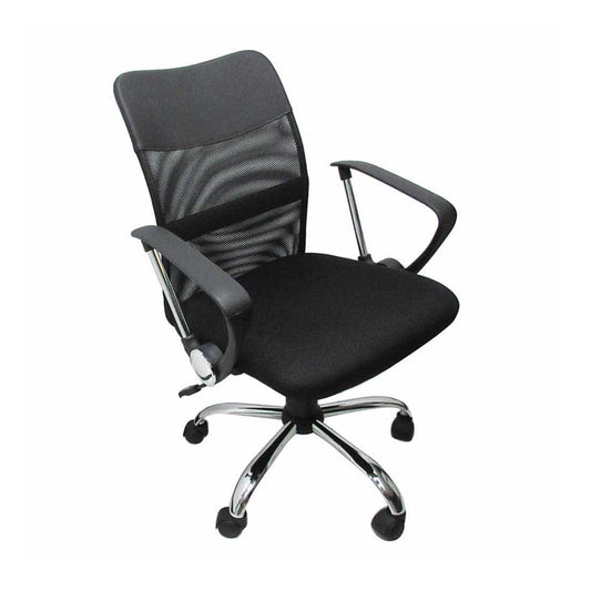 Silla de Oficina Nextep NE-650E, de Altura Ajustable, Reclinable, Tela, Base Giratoria