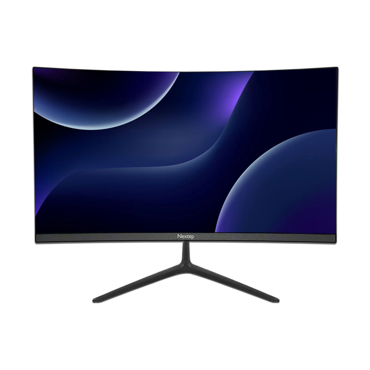 Monitor Nextep Curvo NE-723C FHD 23.8", Resolución 1920x1080, Panel Grado A, HDMI/VGA, Brillo 200 cd/m2, Cable HDMI 1.5m, Montaje 100x100 mm