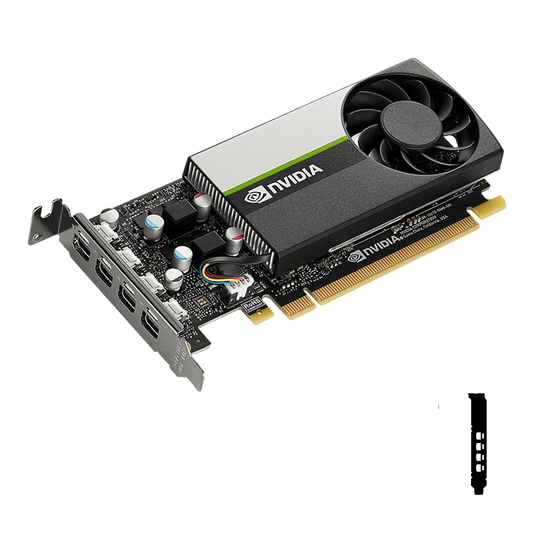 TARJETA DE VIDEO PNY (VCNT1000-PB) QUADRO T1000, 4GB GDDR6, 128BIT, PCI-E 4.0, 4*MDP