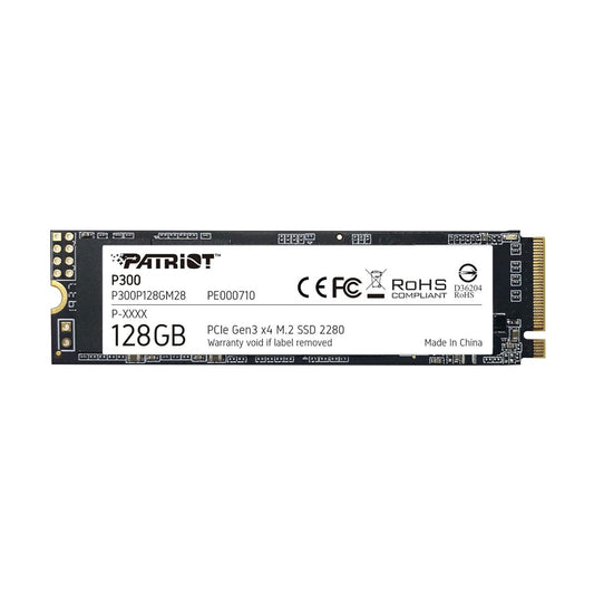UNIDAD SSD M.2 PATRIOT 128GB (P300P128GM28) P300, PCIE 3.0, NVME, 2280