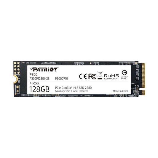 UNIDAD SSD M.2 PATRIOT 128GB (P300P128GM28) P300,PCIE 3.0, NVME, 2280