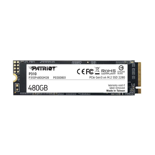 UNIDAD SSD M.2 PATRIOT 480GB (P310P480GM28) P310, PCIE 3.0, NVME, 2280
