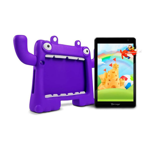 TABLET VORAGO PAD-8-KIDS 8 PULGADAS ANDROID 13 QUADCORE 4GB 64GB IPS 2MP 5MP WIFI BT GMS FUNDA MORADA - 