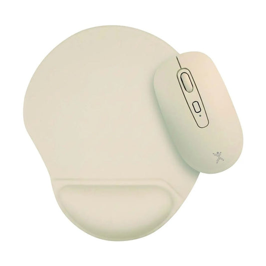 Kit de Mouse Inalambrico Bluetooth 2.4GHz + Tapete Bonet Color: TAUPE | PERFECT CHOICE - 