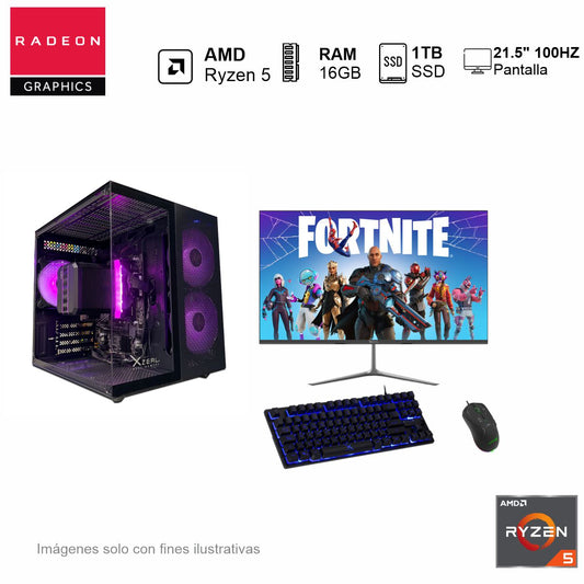 PC Gamer AMD Ryzen 5 5600GT 16GB de RAM 1TB SSD 500W WIFI