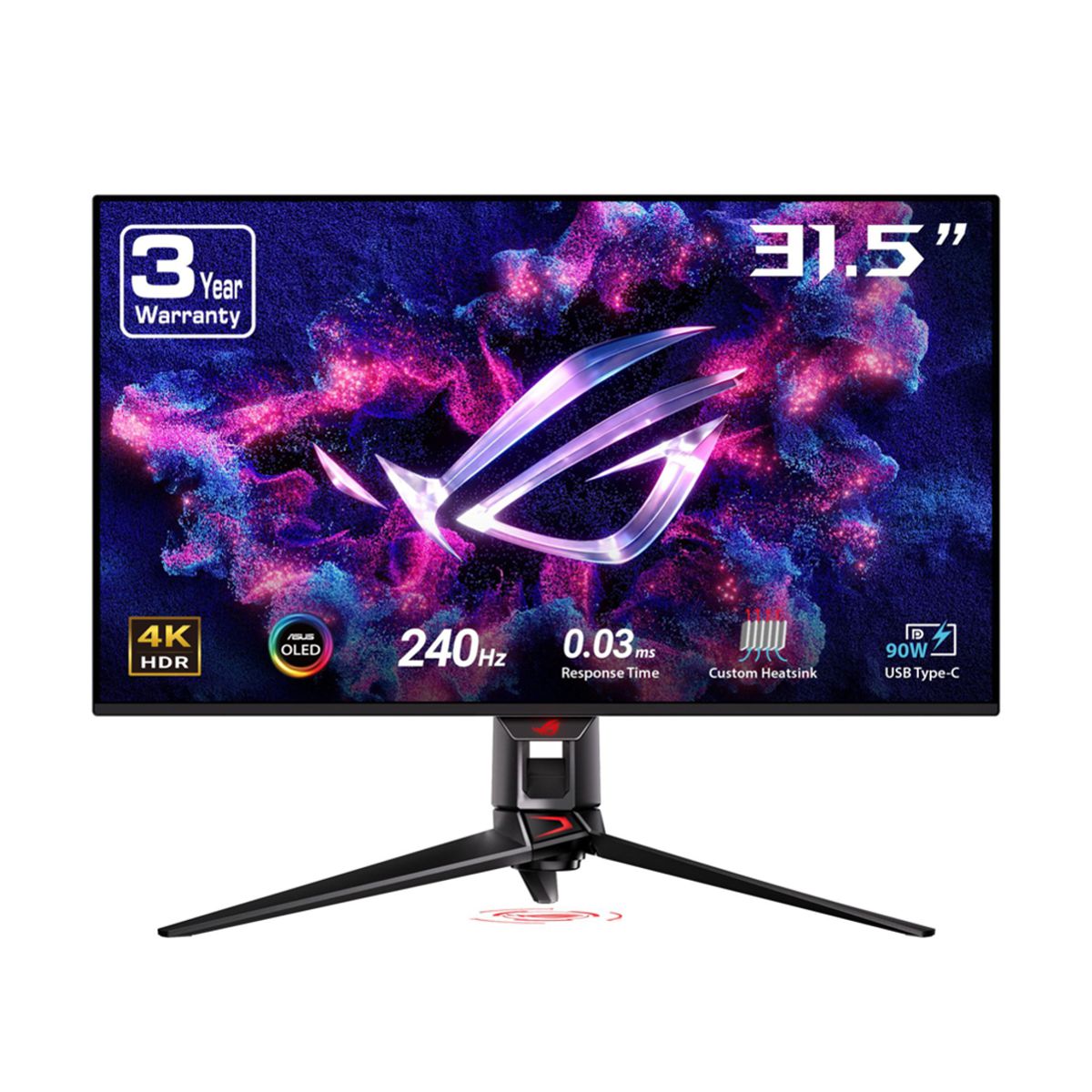 MONITOR OLED ASUS 32" (PG32UCDM) ROG SWIFT,3840X2160, 240HZ,0.03MS,2*HDMI,DP,G-SYNC
