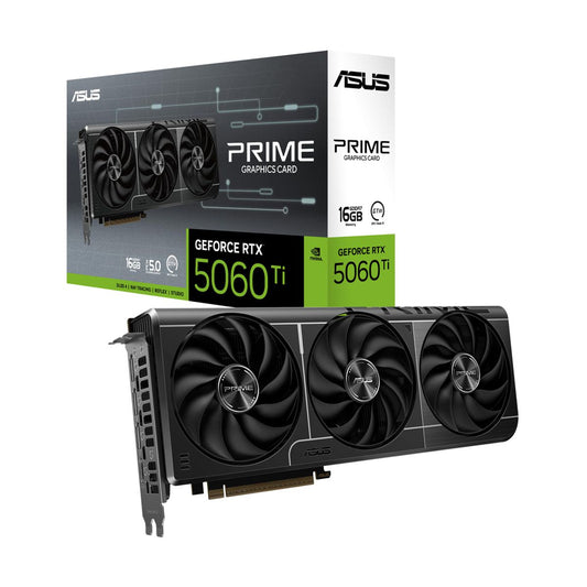 TARJETA DE VIDEO ASUS (PRIME-RTX5060TI-16G) 16GB GDDR7, 128BIT, PCI-5.0, HDMI,3*DP, 3 FAN