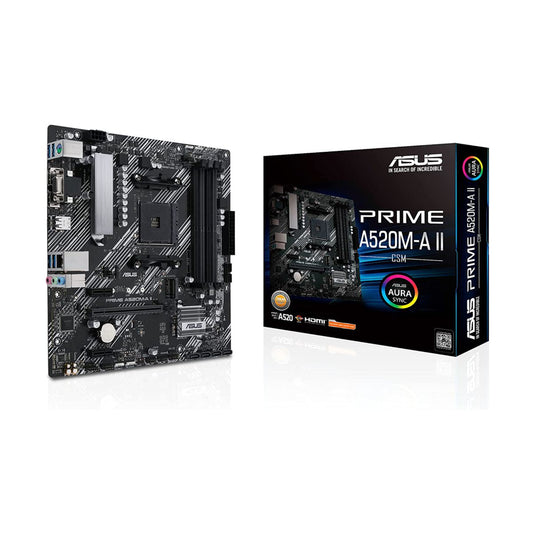 Tarjeta Madre ASUS Micro ATX PRIME A520M-A II CSM S-AM4 A520 HDMI 128GB DDR4