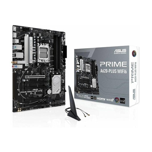 MOTHERBOARD ASUS (PRIME A620-PLUS WIFI6) SOCKET AM5 ,4*DDR5,HDMI,D,PCIE-4.0,M.2,MICRO ATX