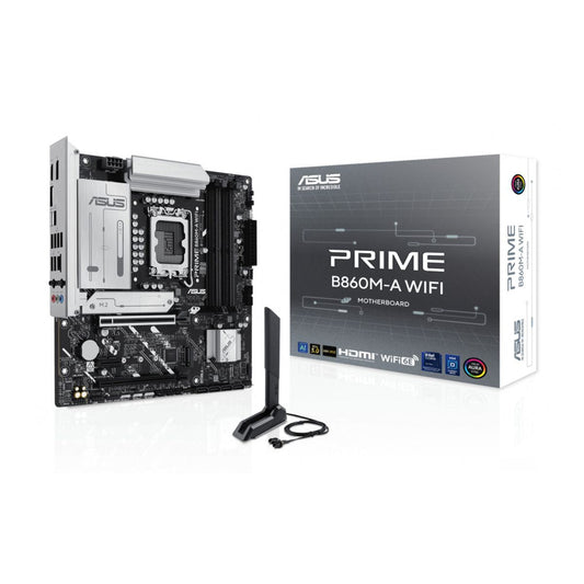 MOTHERBOARD ASUS (PRIME B860M-A WIFI) SOCKET 1851, 4*DDR5, HDMI, 2*DP, WIFI6E, MICRO ATX